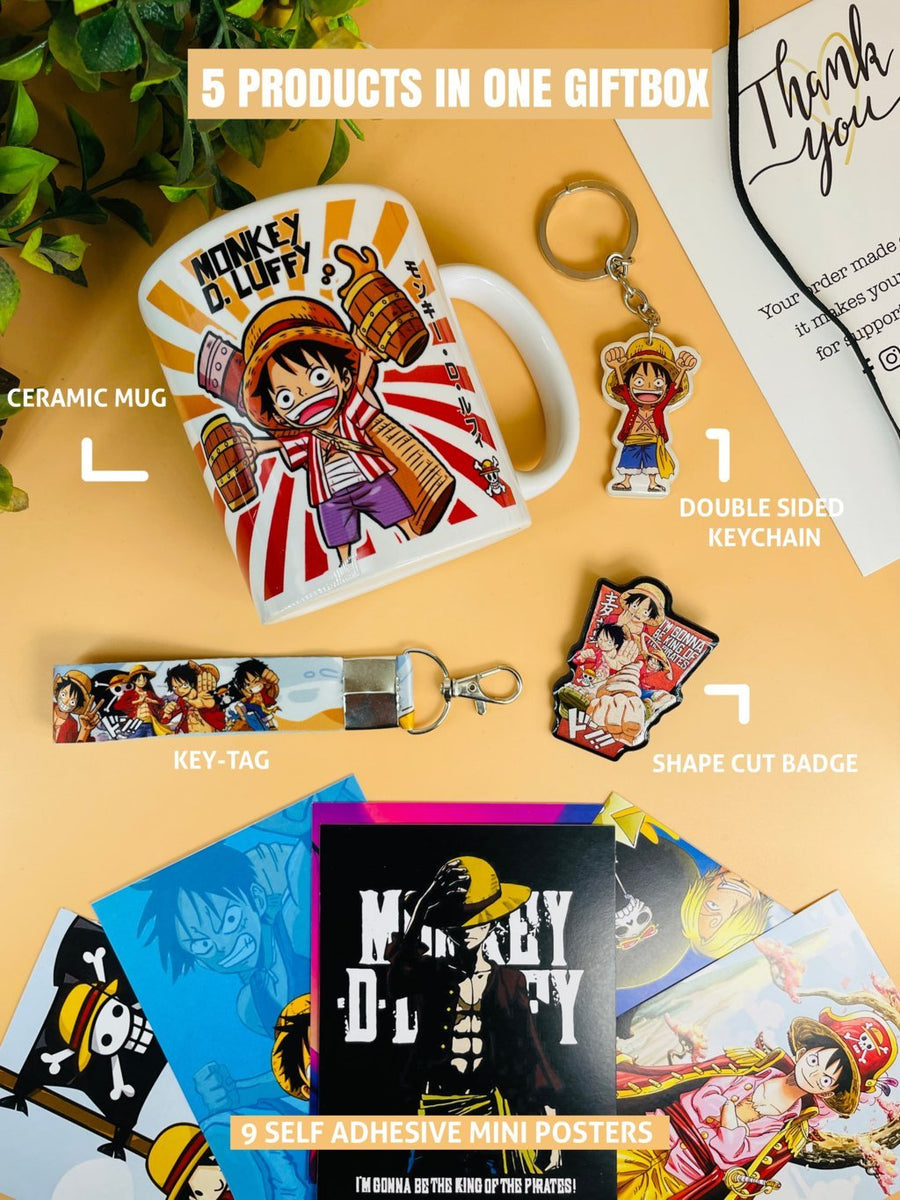 LUFFY's アソートボックス、プロトタイプ、パンフレット 3点セット Buy ONE Piece - Monkey D. Luffy 3 Piece Gift Set (Includes Mug