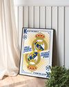 Real Madrid King Of The World Framed Poster