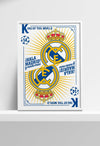 Real Madrid King Of The World Framed Poster