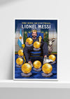 Lionel Messi 8 Ballon D'or Frame